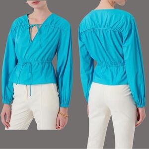 Derek Lam | Breanna Long Sleeve Gathered Top